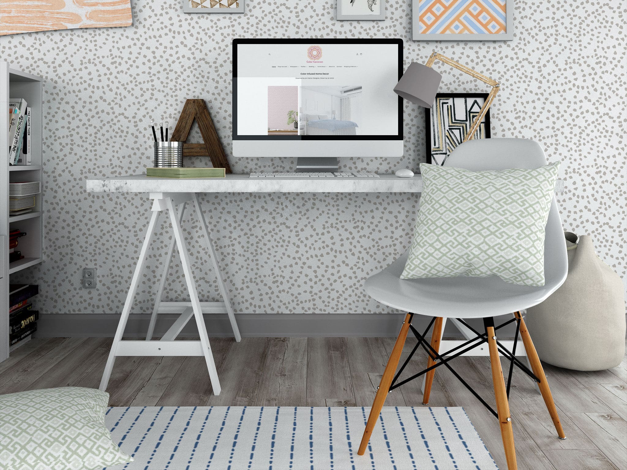 Teen Study Space with Desk and Computer