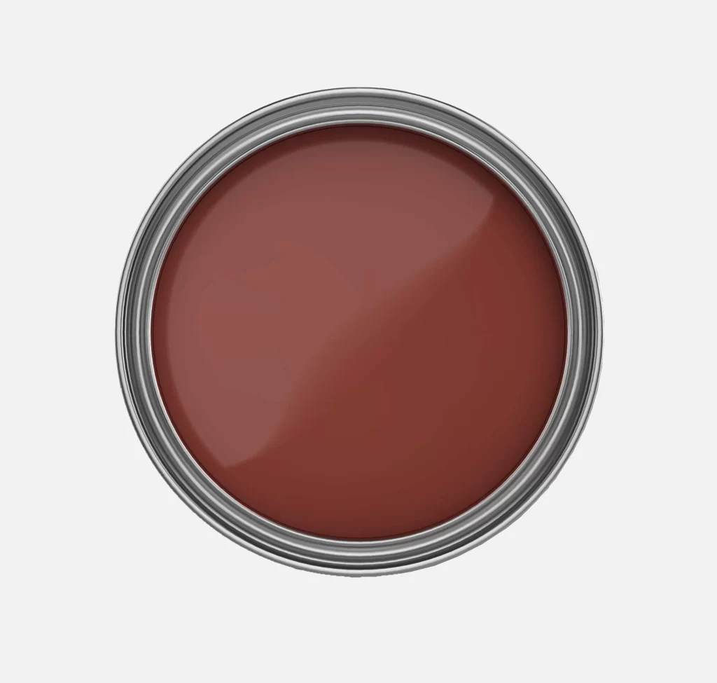 paint can with Benjamin Moore Red Rock