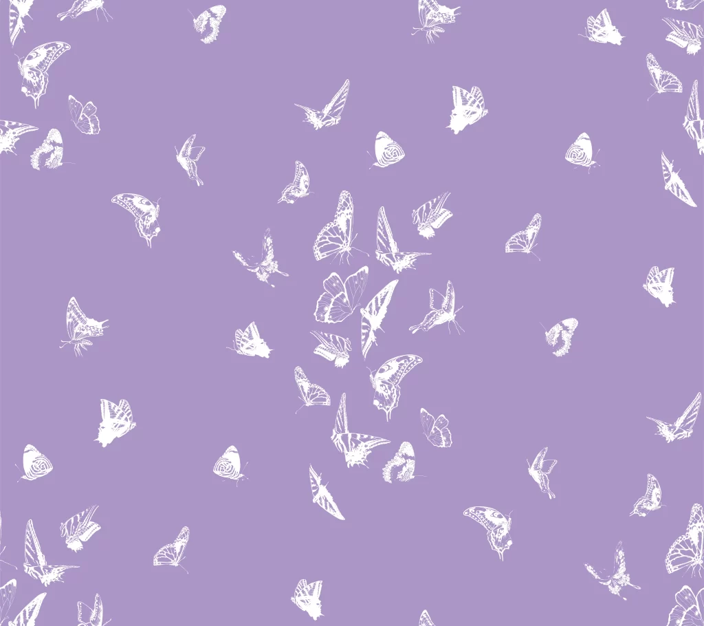 Color Caravan Butterfly Dance Reverse in Lilac
