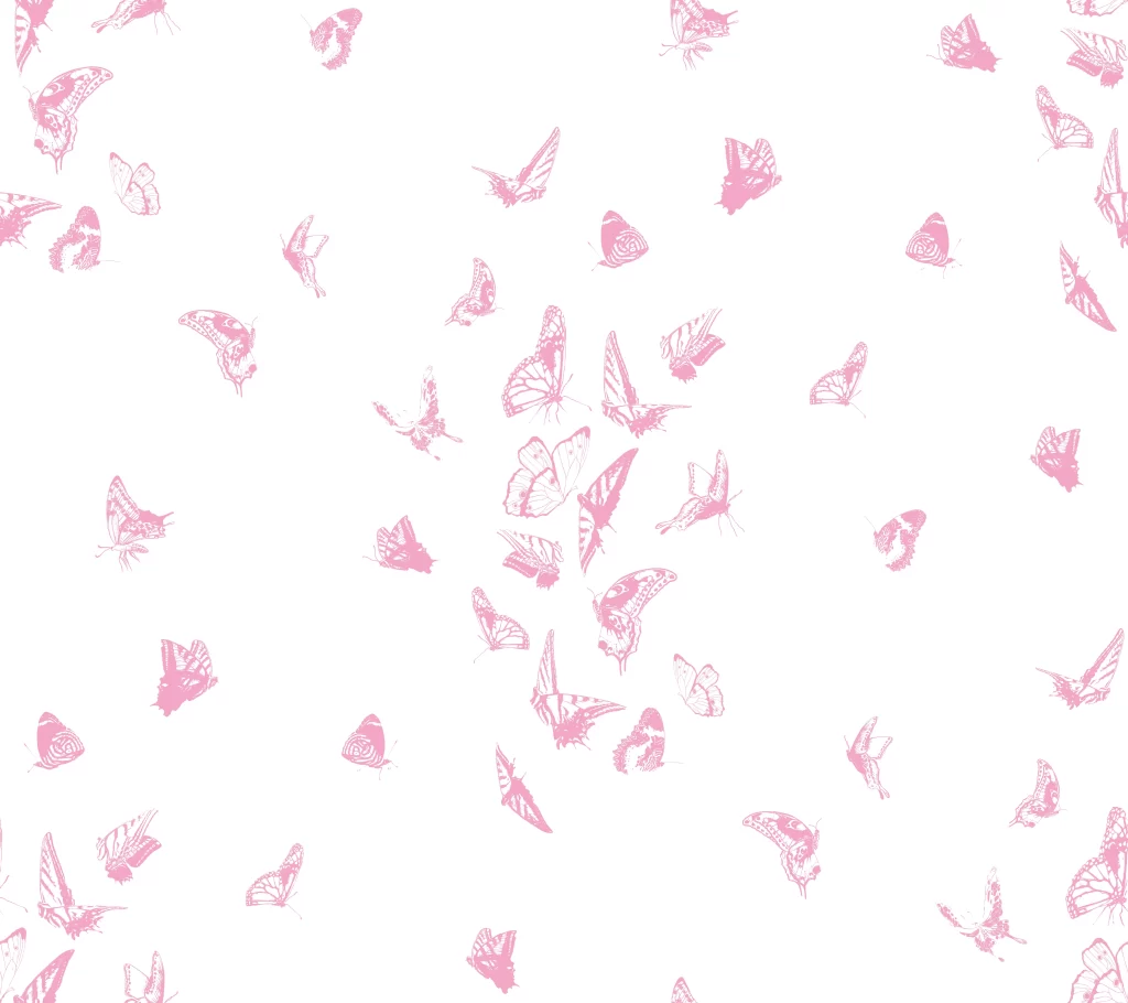 Color Caravan Butterfly Dance in Bubble Gum Pink