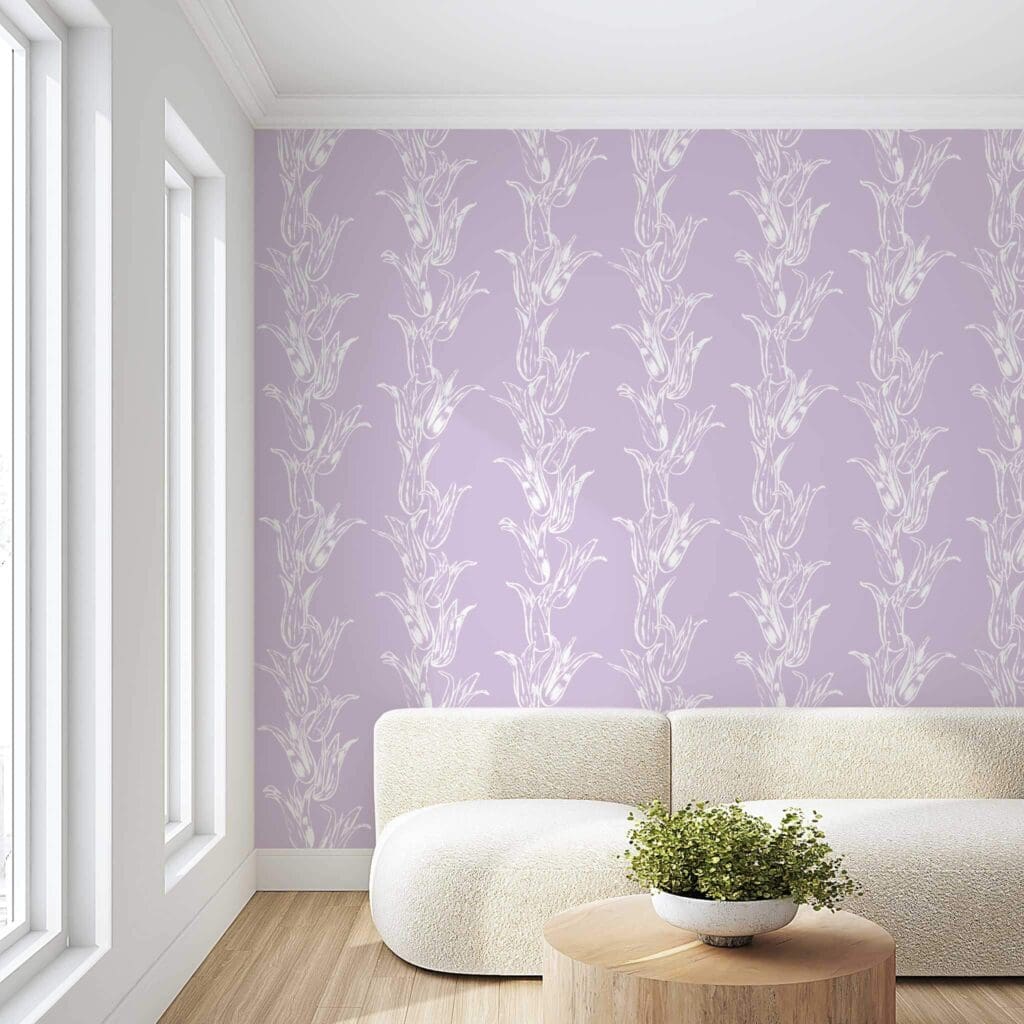 Color Caravan's Lucille wallpaper in Lilac