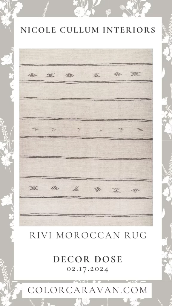 Nicole Cullum Interiors Decor Dose Rivi Moroccan Rug