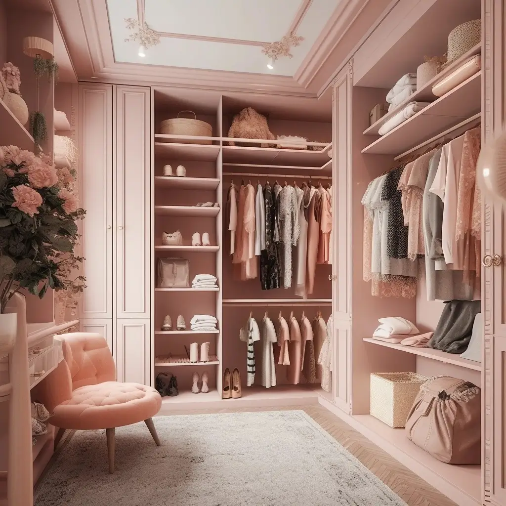 soft pink closet
