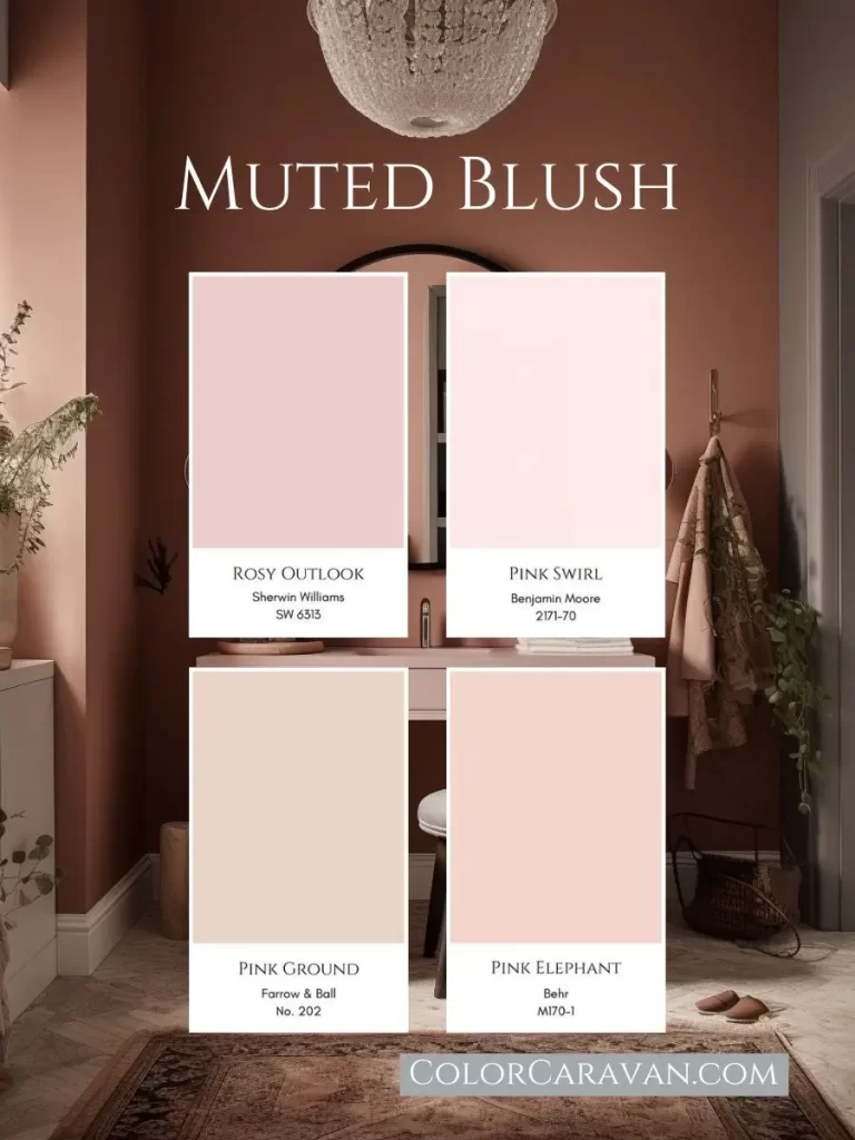 Muted Blush Pink Paint Colors