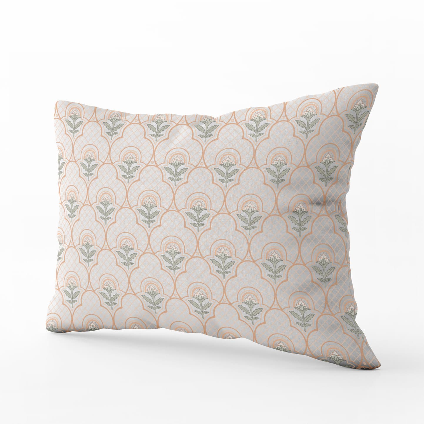 Amelia Lumbar Pillow in Sherbet Olive