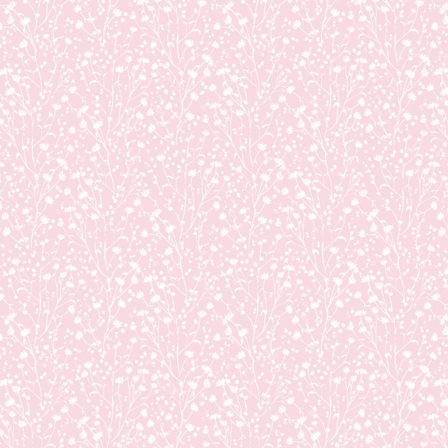 Blossoms Reverse Pattern in Blush