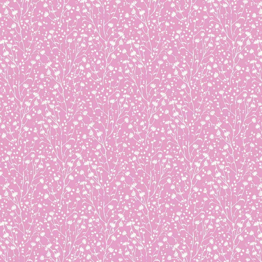 Blossoms Reverse Pattern in Bubble Gum