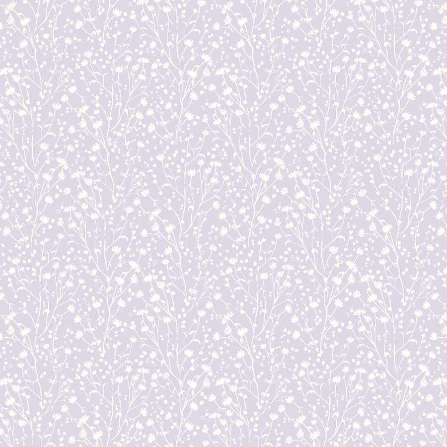 Blossoms Reverse Pattern in Lavender