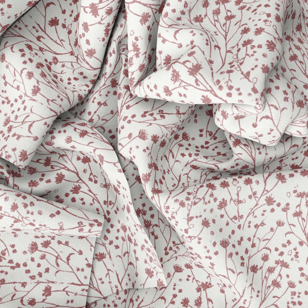 Blossoms Fabric Drape in Cranberry