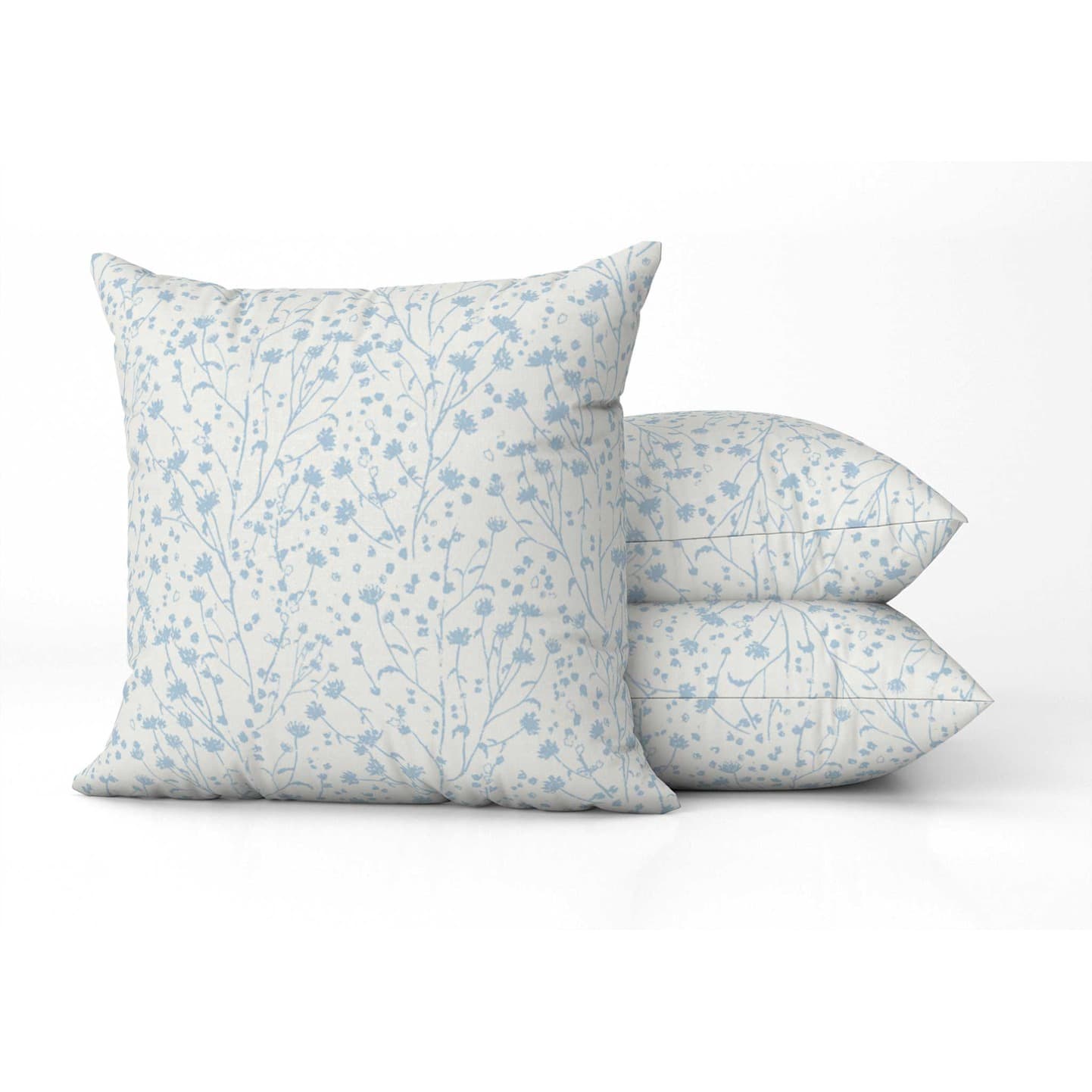 Blossoms Square Pillow In Sky
