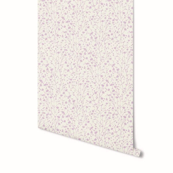 Blossoms Wallpaper in Lilac