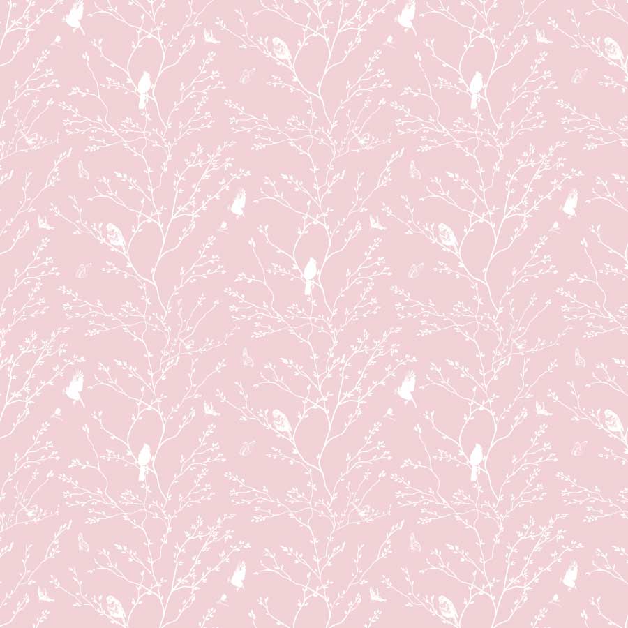 Branches Reverse Pattern in Blush
