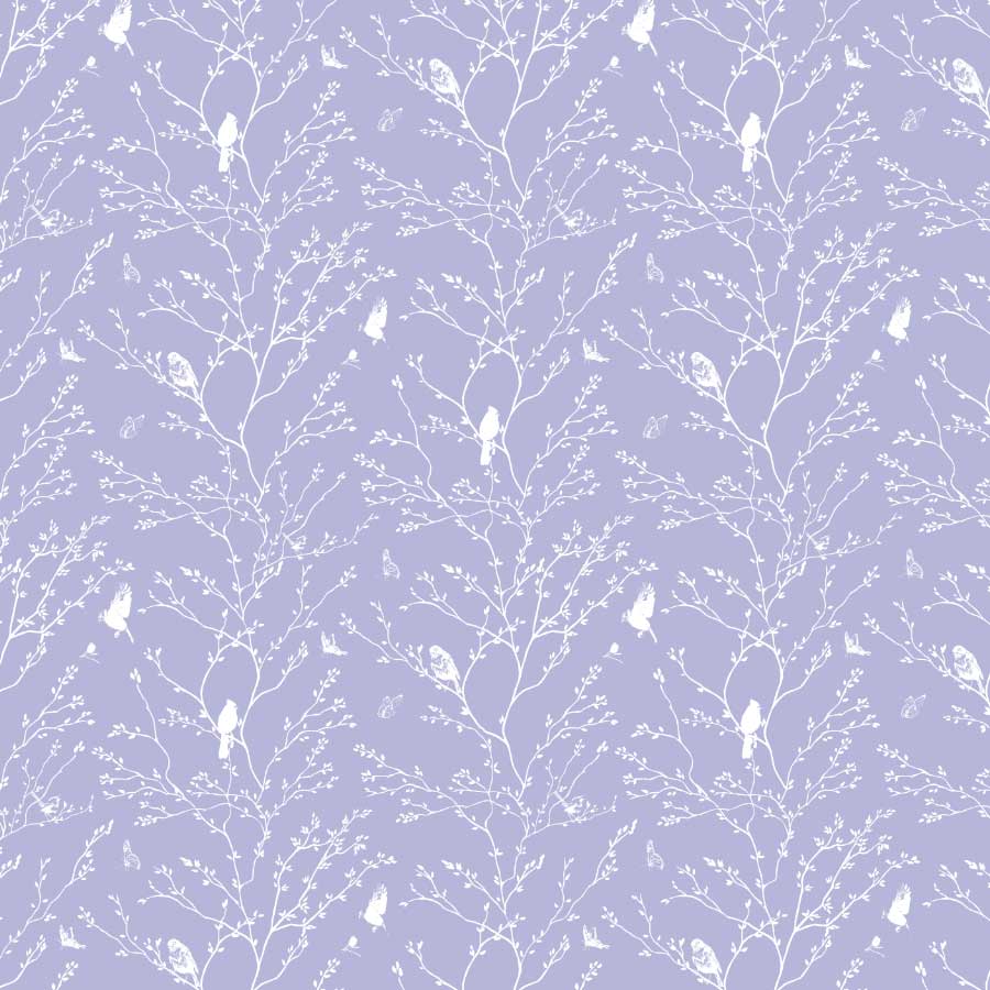 Branches Reverse Pattern in Lavender