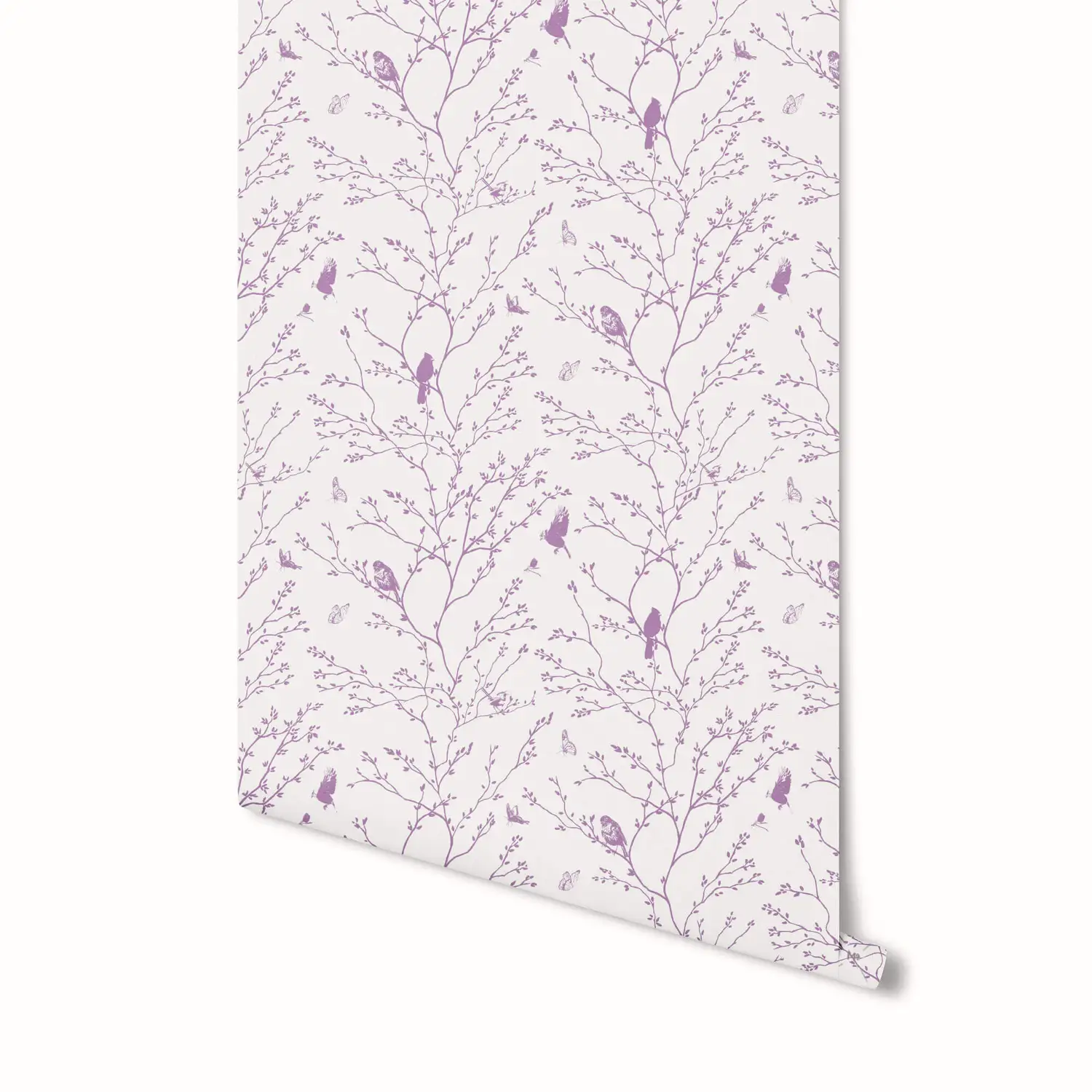 Branches Wallpaper in Lilac