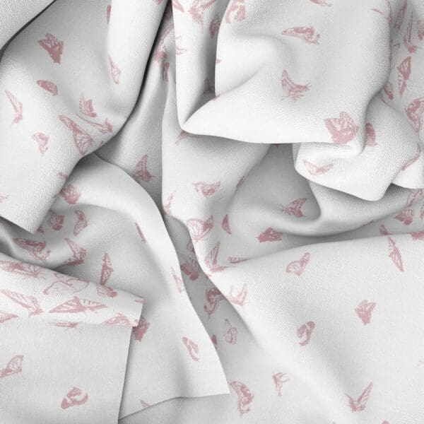 Butterfly Dance Fabric Drape in Rose