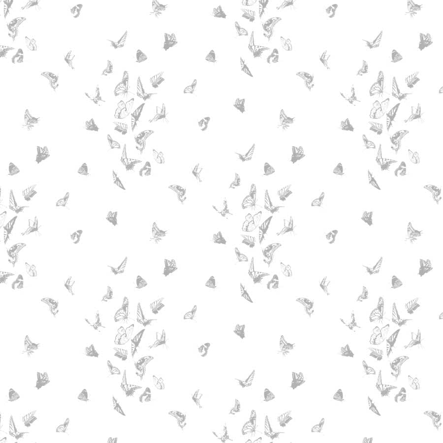 Butterfly Dance Pattern in Gris Gray