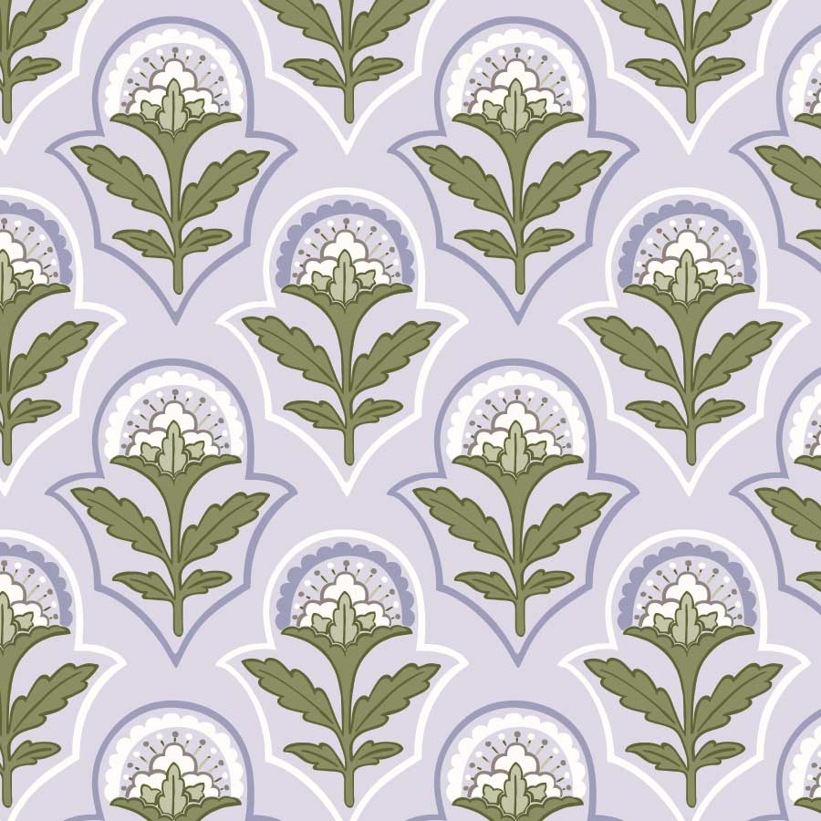 Charlotte Pattern Lavender Fern