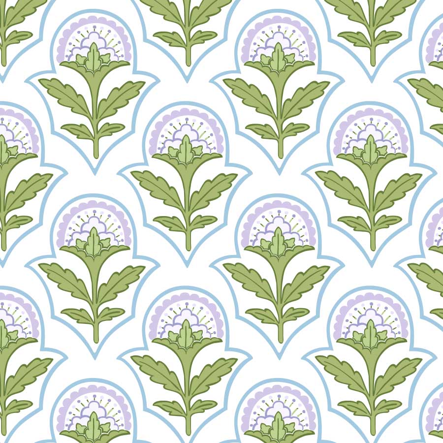 Charlotte Pattern Lavender Grass