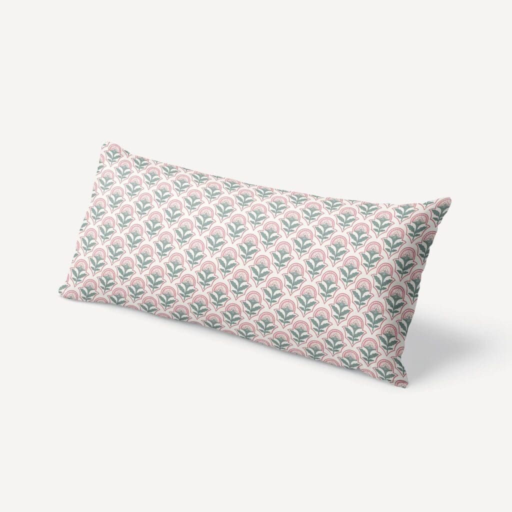 Charlotte XL Lumbar Pillow in Rose Sage