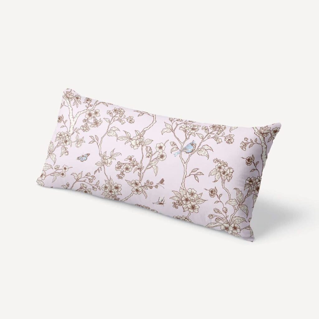 Chinoiserie Reverse XL Lumbar in Lilac