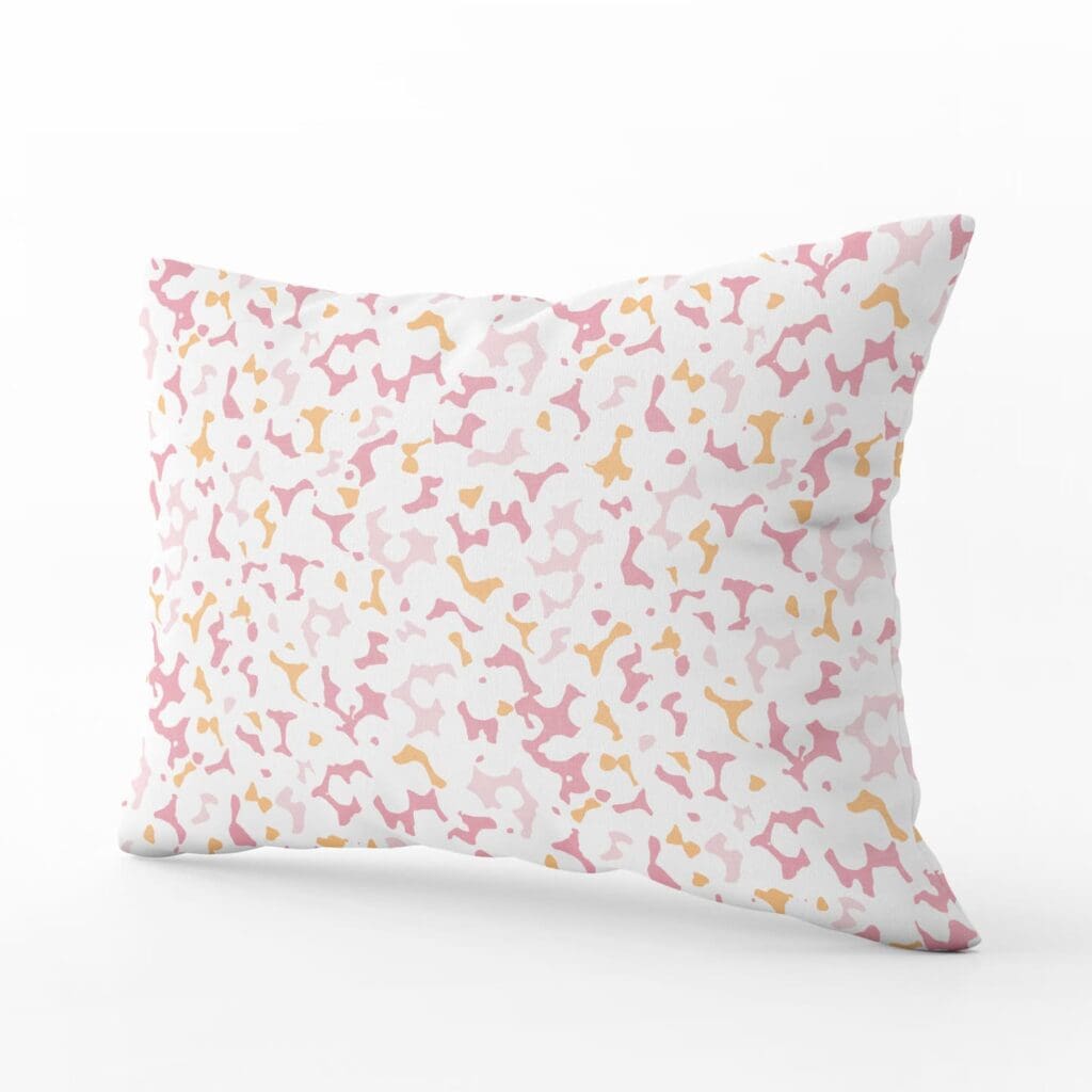 Coral Lumbar Pillow in Blush Sherbet
