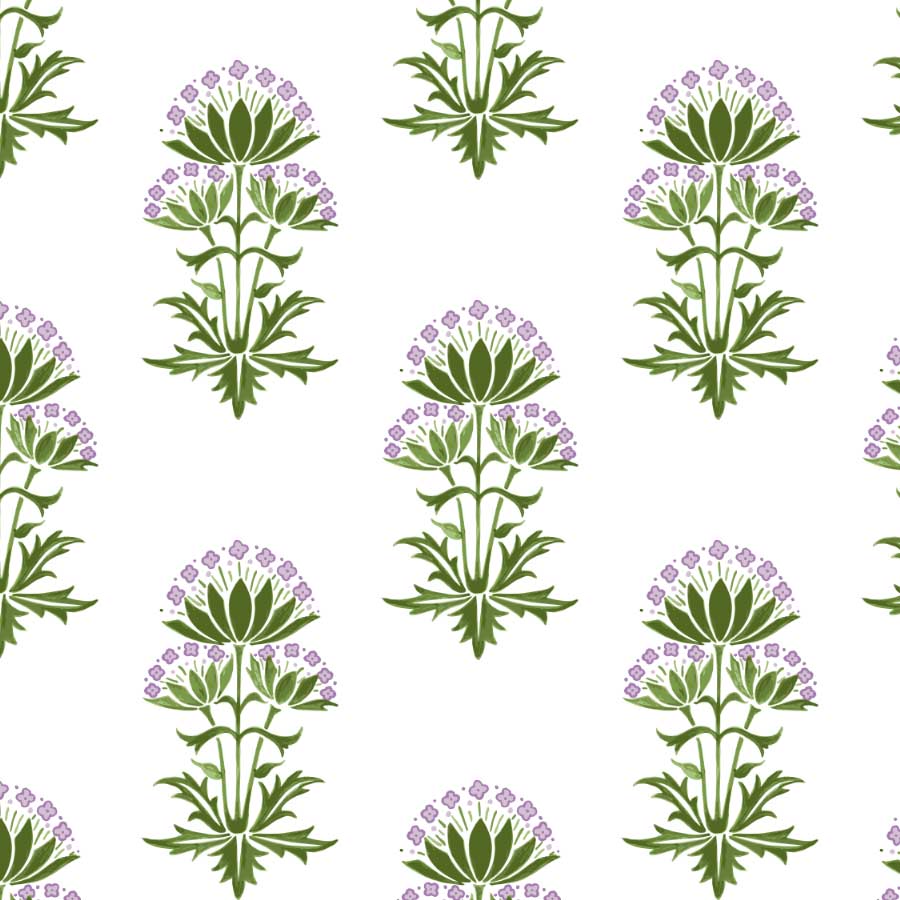 Evelyn Tile in Lilac Grass