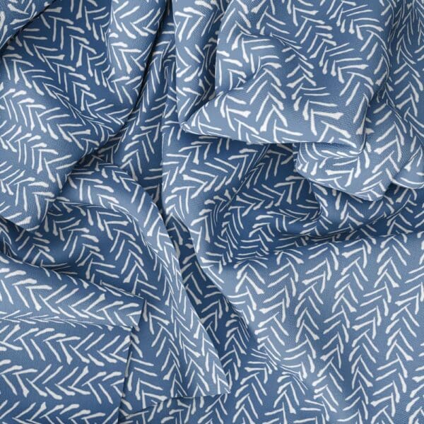 Kelp Reverse Fabric Drape in Indigo