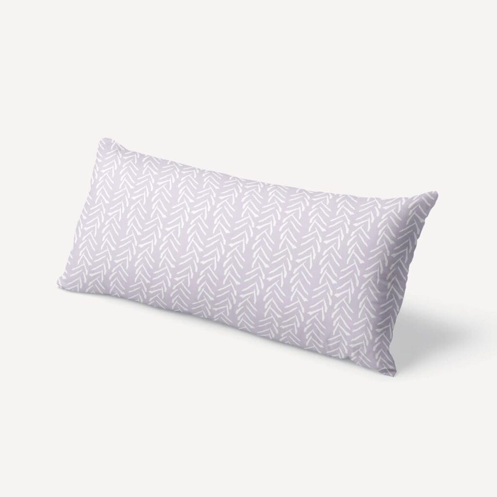 Kelp Reverse XL Lumbar Pillow in Lavender