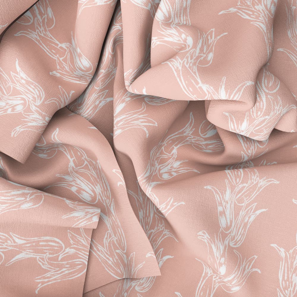 Lucille Fabric Drape in Coral