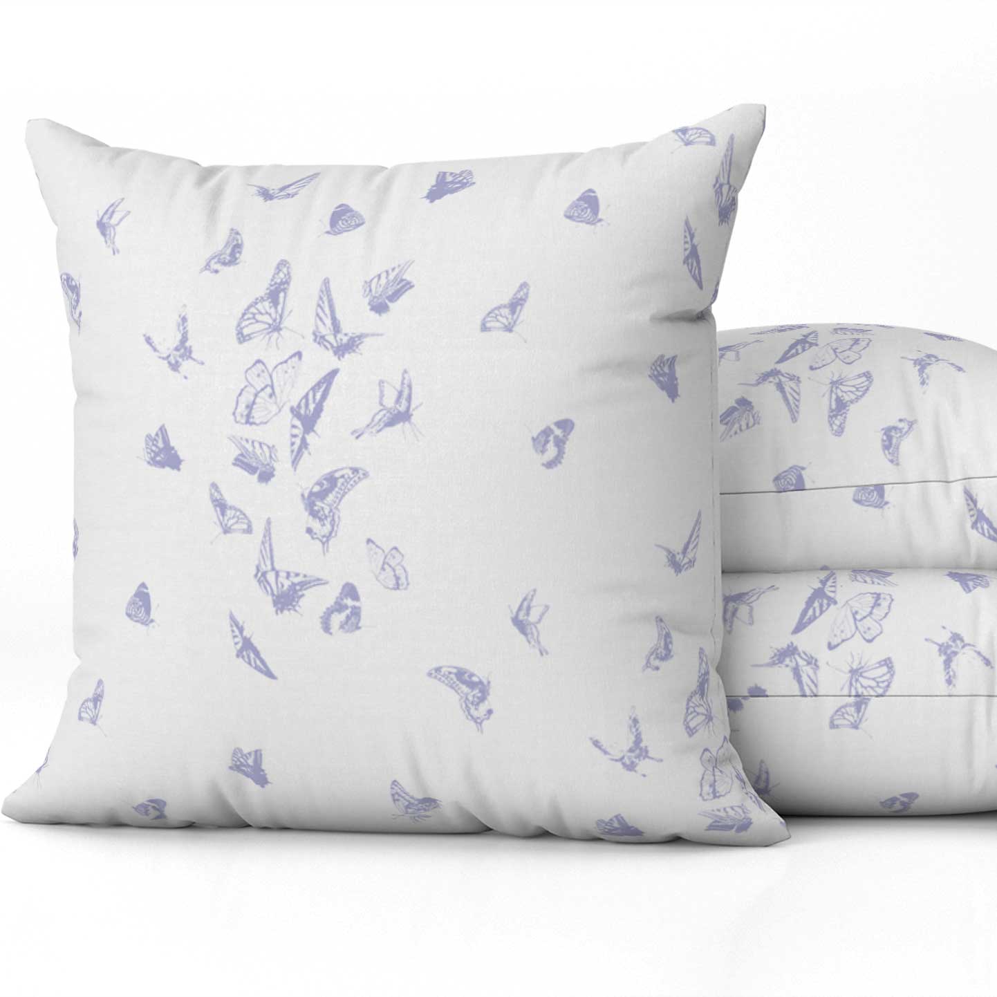 Butterfly Dance Square Pillow in Lavender