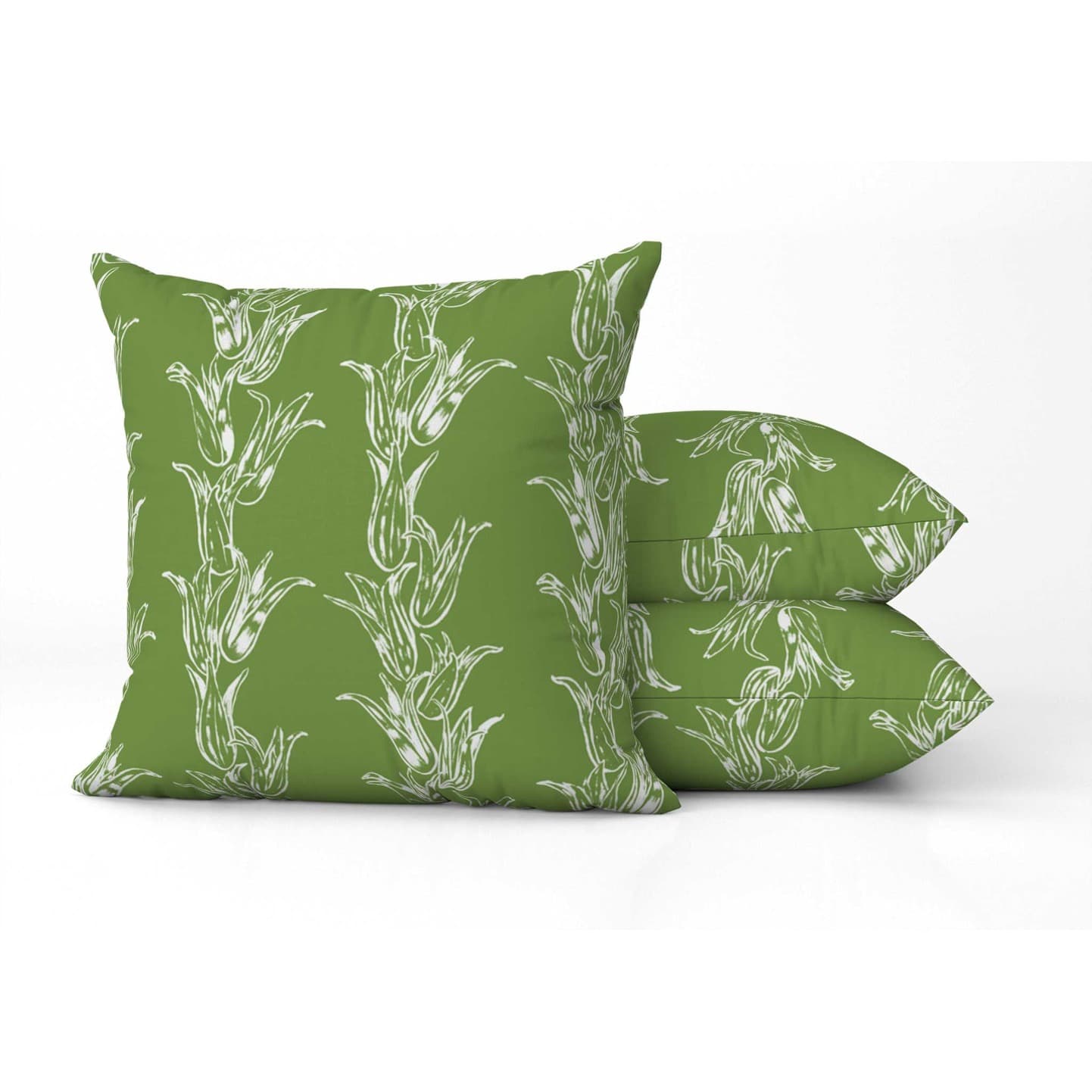 Lucille Square Pillow in Grass