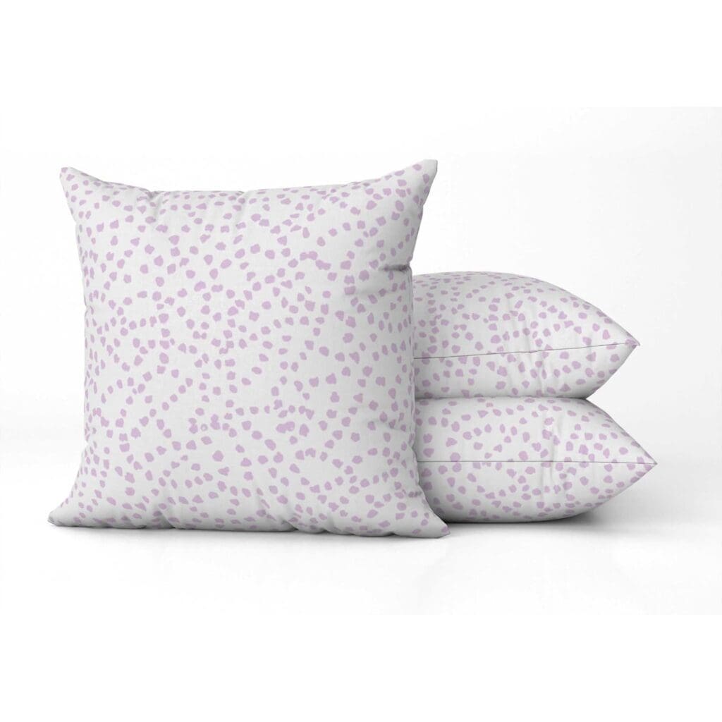 Wandering Path Square Pillow in Lilac